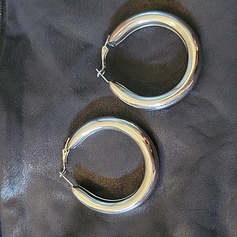 Silver hoops FREE IN BUNDLE